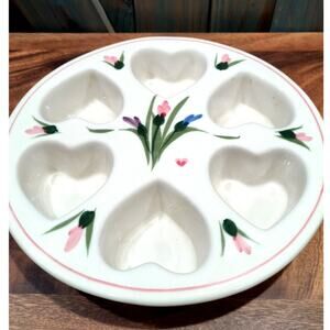 638. Cottage Heart Shaped Muffin Pan Clay Art